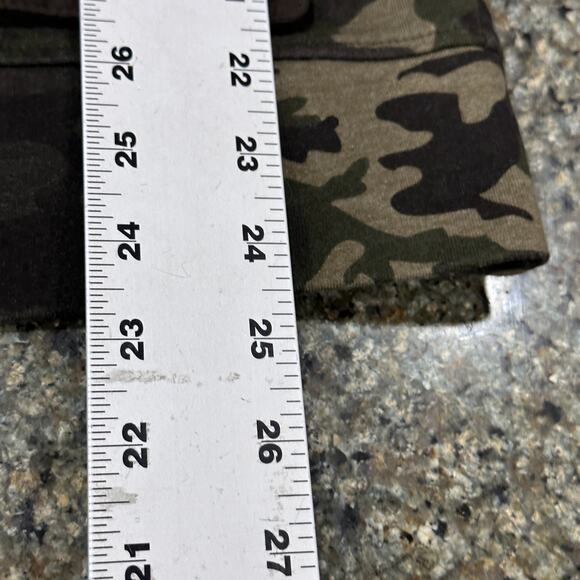 INC International Concepts Womens Utility Jacket Size L Green Camouflage Cotton - Picture 5 of 7